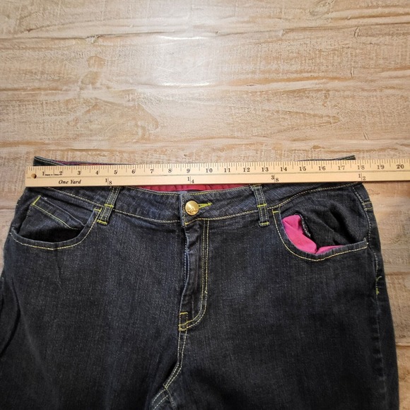 ROCA WEAR SIMONE STRAIGHT LEG JEANS Juniors SZ 13 EMBELLISHED POCKETS - Picture 7 of 10